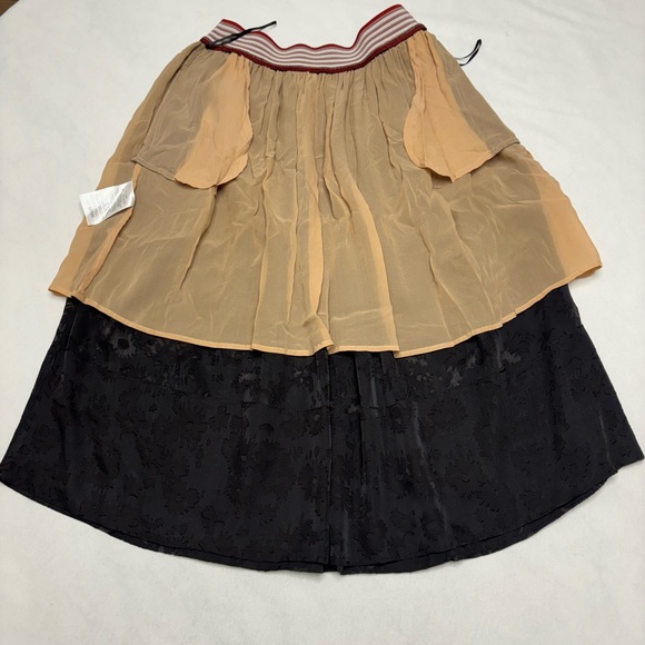 Stella McCartney Black Floral Midi Skirt Size 36/S - Picture 7 of 12